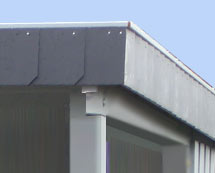 Schindelblende senkrecht, 1-reihig